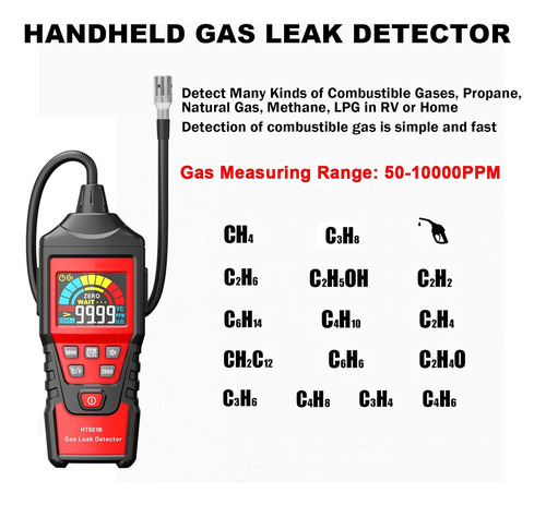 Detector De Fugas De Gas Sniffer Detector De Gas Combustible