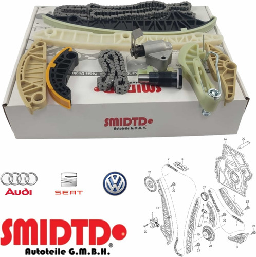 Kit Distribuciòn Arbol Admision Vw Jetta Mk6 2.0 Tsi 10-17