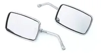 Comprar Par 2 Espejos Cuadrados Cromados Moto Chopper Vulcan Shadow