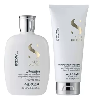 Shampoo + Acondicionador Iluminador Alfaparf Diamond