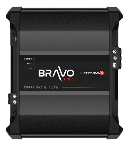 comprar Potencia Monoblock Stetsom Bravo Fullrange 2000w Rms 1 Ohm