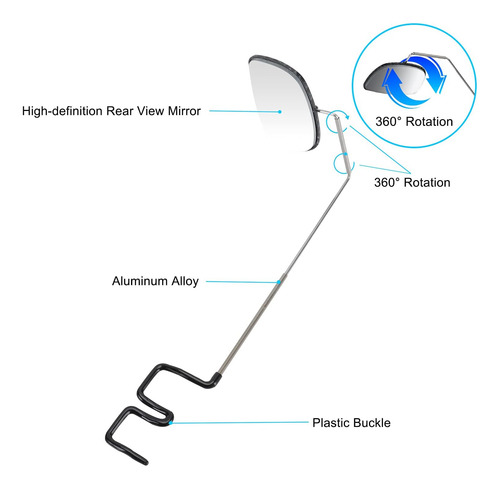 Espejo Gafas De Bicicleta, Espejo Ajustable De Ángulo ...