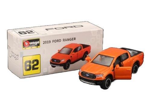 Autos Coleccion Burago Ford Ranger 2019 Escala 1:64
