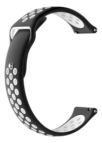 Pulseira running compatível Zeblaze Vibe 7 Lite E Vibe 7 Pro cor preta e branca