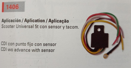 Cdi Dze 1406 Scooter Universal 5 Terminales C/sen Ciclomotos