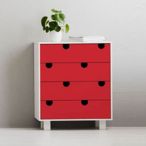 Papel Adesivo Autocolante Fosco Opaco 45cm X 10mts Diversos Cor Vermelho