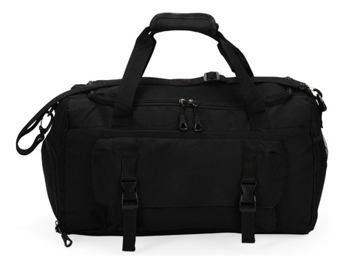 Bolsa Mala Jumbo Grande Sacola Viagem Esportiva Resistente Cor Preto Desenho do tecido Liso