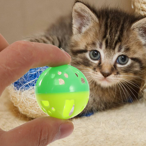 Pelota De Juguete Para Gatos Con Cascabel De Plástico Kitten