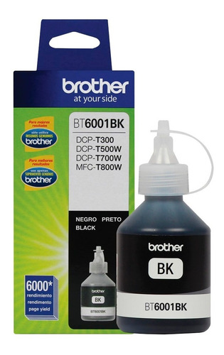 Tinta Brother Original Para Sistema Continuo T300/t500 Negra