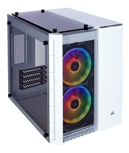 Gabinete Corsair Crystal 280x Tempered Glass White Color Blanco