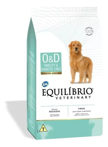 Ração Equilíbrio Veterinary Obesity & Diabetic Cães Adul.2kg