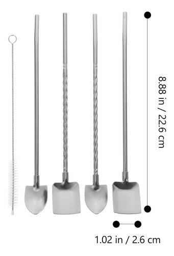 1 Juego De Cucharas Versátiles De Acero Inoxidable Para Revo