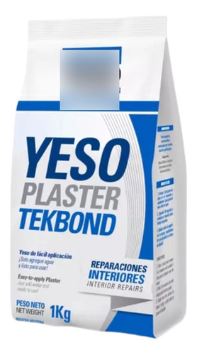 Yeso Común Para Interior 1kg Tek Bond Neumóvil