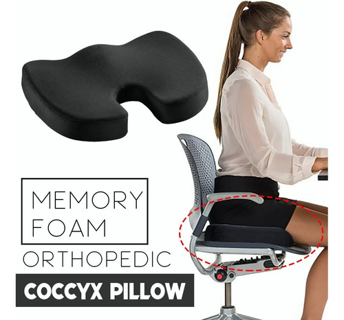 Cojín Asiento Viscoelástico Ortopédico Coxis.