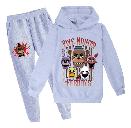 Negro Sudadera Infantil + Pantalones Five Nights At Freddy's