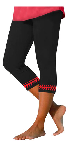 Leggings De Yoga Con Estampado De Béisbol H Para Mujer