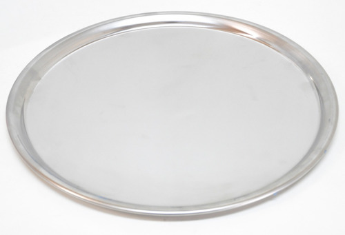 Bandeja Porta Pizza 33cm Acero Inox Carba