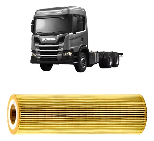 Filtro De Aceite Hu1077/2 Mann Filter - Para Camiones Scania