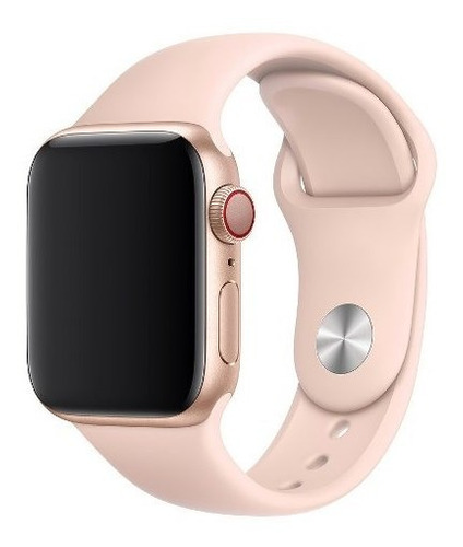 Pulseira Em Silicone Sport Para Apple Watch 42/44mm -pink Sand / Jetech