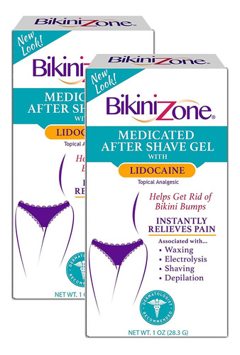 Bikini Zone Gel Medicado Para Despus Del Afeitado, Detiene I