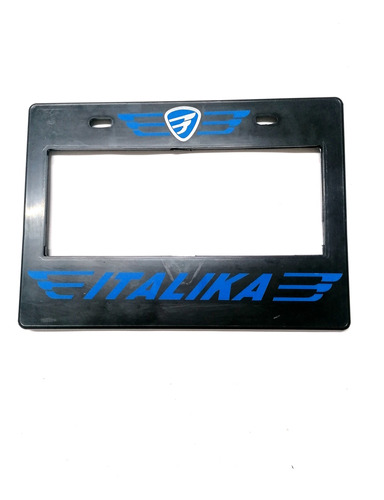 Porta Placa Moto Universal Placa Grande Italika Azul