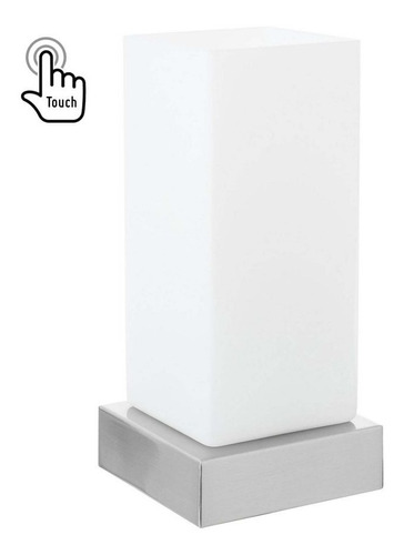 Lampara De Mesa Vidrio De Toque  Blanca