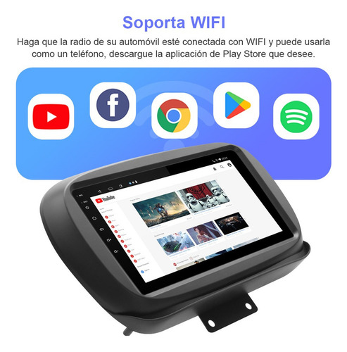 C-jc-jpara Estéreo Cámara 1+32gb Fiat 500x 2016-2022 Gps Wif