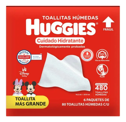 Toallitas Humedas Huggies Mickey Mouse 480 Pz