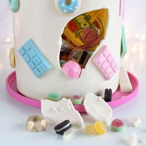 Imagen 6 de 7 de Set Molde Cake Sorpresa Chica - Torta Piñata 15x20 Parpen
