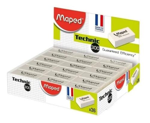 Caja X 36 Gomas De Borrar Maped Mini Technic 300