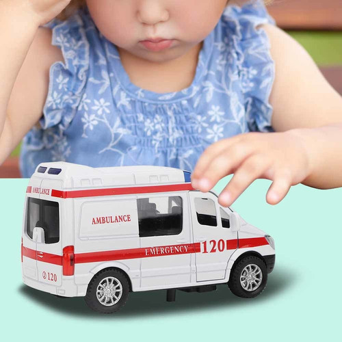 Hhh 1:32 Mini Estimulación Aleación Ambulancia Coche Sonido