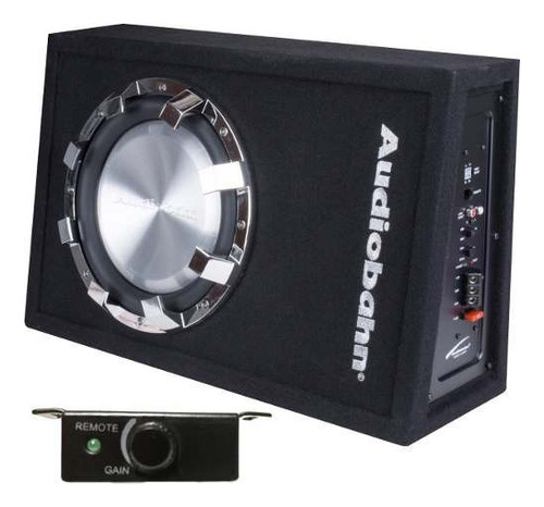 Audiobahn Sistema Woofer Amplificado Slim 12 250w Abs12amp Color Negro