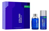 Comprar Perfume Hombre Benetton Colors Blue Edt 100ml + Deo Set