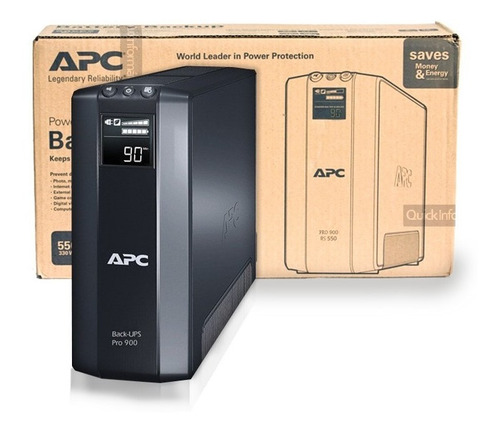 Imagen 3 de 3 de APC Back-UPS BR900G-AR 900VA entrada y salida de 230V negro