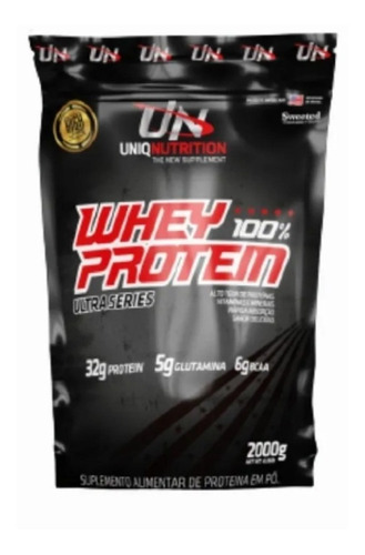 Whey 100% Protein 2kg Uniq Nutrition Sabor Morango