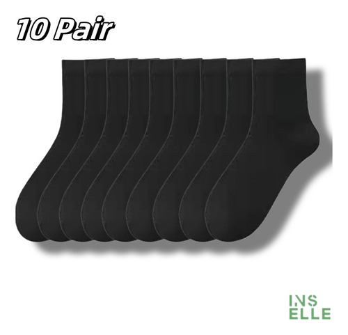 5 Pares De Calcetines De Algodón Transpirables Para Hombre D