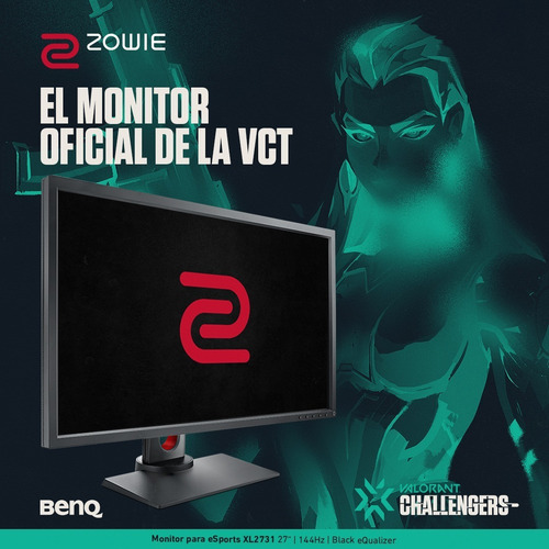 Imagen 2 de 6 de Monitor 27 Pulgadas Para E-sports | Zowie Xl2731 - 144 Hz