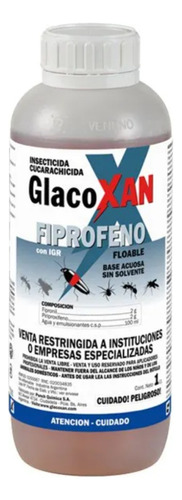 Glaco Xan Fiprofeno Con Igr Insecticida Cucarachicida 1lt.