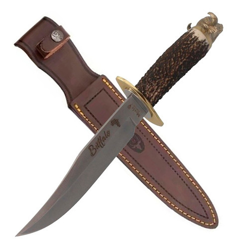 Cuchillo Muela Buffalo 16bf African Series Estuche España Color Plateado