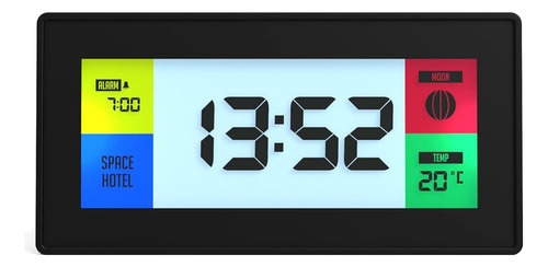 Space Hotel® Robot 10 Reloj Despertador Digital De Diseño Co