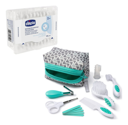 Kit Completo Cuidados Bebê Acqua E Hastes Flexíveis 60 Unid