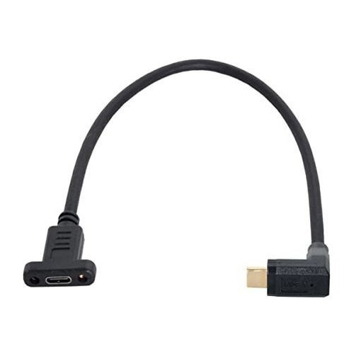 Cablecc Usb-c Usb 3.1 Tipo C Macho Con Ángulo De 90 Grados H