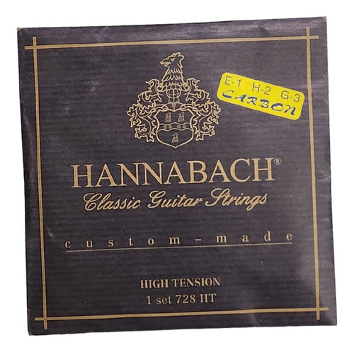 Encordado Hannabach Clásica 728htc Carbon Musica Pilar