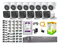 Comprar Cámaras De Seguridad Kit 14 Hikvision 5mp | 06 Camaras Audio