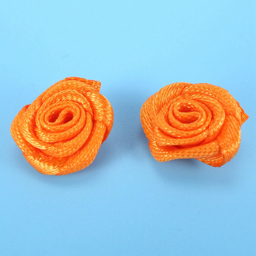 Rosetones Con Forma De Rosa Satinada Hechos A Mano De Crysta