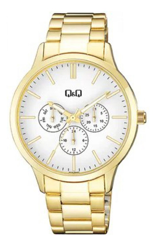 Reloj Para Mujer Q&q A01a-005py A01a-005py Dorado