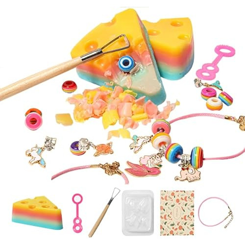 Gemstone Dig Kit Rainbow Cheese Soap Digging Up For Kid...