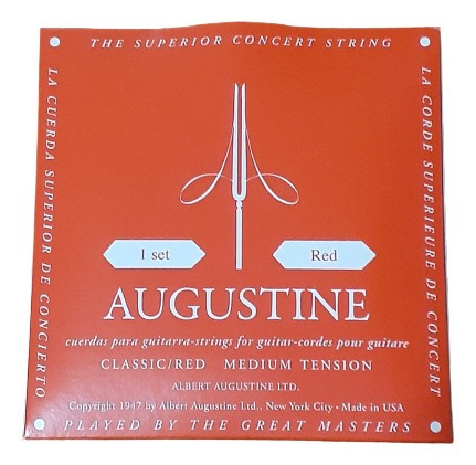 Juego De Cuerdas Augustine Red Para Guitarra Clásica 