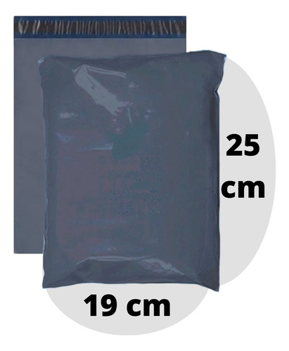 Envelope Cinza/eco 19x25 10un