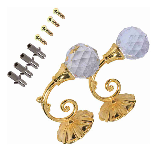 Soporte Para Cortinas De Cristal, 2 Unidades, De Metal, Para